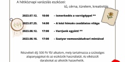 Baba-Tár-Ház Babamúzeum programok 2023 Nemesnádudvar