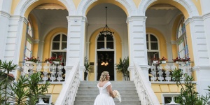 Májusi esküvő Balatonfüred történelmi városrészében található romantikus szállodánkban