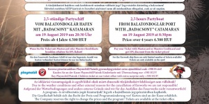 Balatonboglári augusztus 20. Tűzijátéknéző sétahajó indul a kikötőből 19-én Balatonboglári augusztus 20. Tűzijátéknéző sétahajó indul a kikötőből 19-én