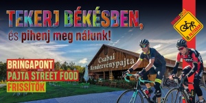 Bringapont Békéscsabán kerékpárosoknak bringás menüvel és teljesen felszerelt szerelőközponttal