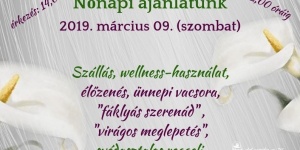 Nőnapi wellness akció romantikus programokkal a négycsillagos bakonyi Hasik Hotelben Nőnapi wellness akció romantikus programokkal a négycsillagos bakonyi Hasik Hotelben