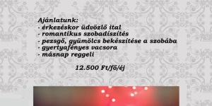 Valentin-napi hétvége 2019. Romantikus szálláscsomag gyertyafényes vacsorával a Tarnóca Kúriában Valentin-napi hétvége 2019. Romantikus szálláscsomag gyertyafényes vacsorával a Tarnóca Kúriában