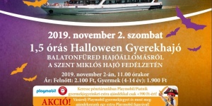 Halloween program gyerekeknek 2018. Siófokról és Balatonfüredről indulnak interaktív programhajók Halloween program gyerekeknek 2018. Siófokról és Balatonfüredről indulnak interaktív programhajók