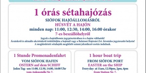 Siófok húsvéti program 2019. Ünnepi sétahajózás a BAHART szervezésében Siófok húsvéti program 2019. Ünnepi sétahajózás a BAHART szervezésében