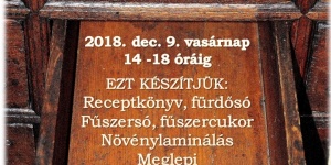 Ajándék készítése karácsonyra Székesfehérváron. Adventi Patikafiók a Fekete Sas Patikamúzeumban Ajándék készítése karácsonyra Székesfehérváron. Adventi Patikafiók a Fekete Sas Patikamúzeumban