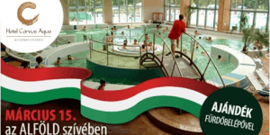 Március 15-ei hosszú wellness hétvége ajándék fürdőbelépővel a gyopárosfürdői Hotel Corvus Aqua-ban Március 15-ei hosszú wellness hétvége ajándék fürdőbelépővel a gyopárosfürdői Hotel Corvus Aqua-ban