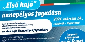 Első hajó fogadása balatonfüreden 2024