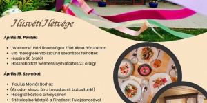 Húsvét a Móri Borvidéken 2025. Színes gyerekprogramok, vidéki életérzés a Hétkúti Wellness Hotelben