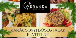 Karácsonyi menü Tata, rendelje meg a karácsonyi ebédet vagy vacsorát a Veranda Bistro & More-ból!