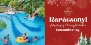 Karácsony Debrecen 2023. Karácsonyi forgatag az AquaManókkal az Aquaticum Élményfürdőben