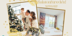 Karácsony Balatonfüreden ünnepi vacsorával, uszoda használattal az Akadémia Sporthotelben