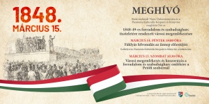2025. március 15. Balatonalmádi. Városi megemlékezés és fáklyás felvonulás